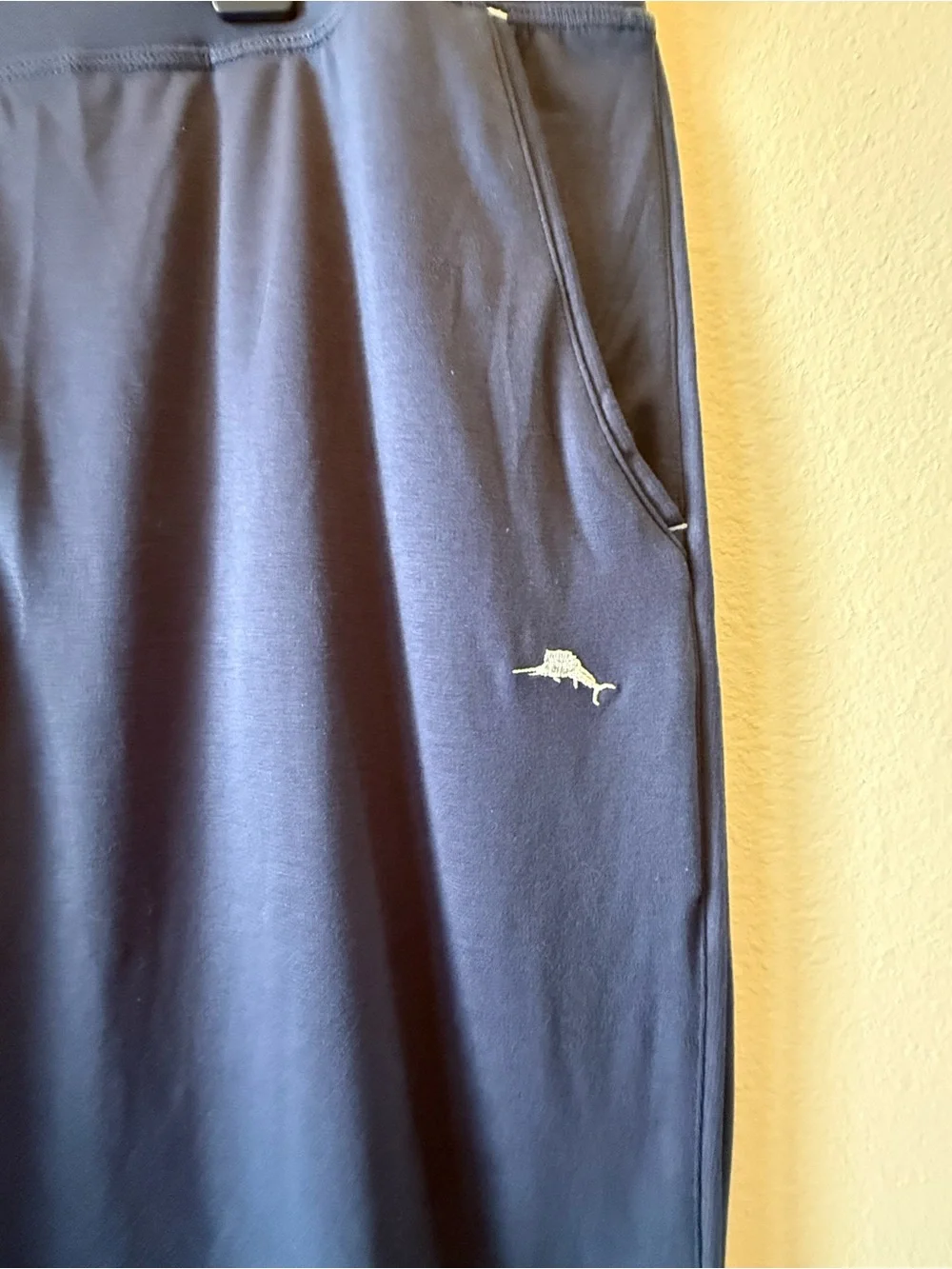 Tommy Bahama Men's Navy Jersey Lounge Jogger Pants XL Comfort Pockets Drawstring